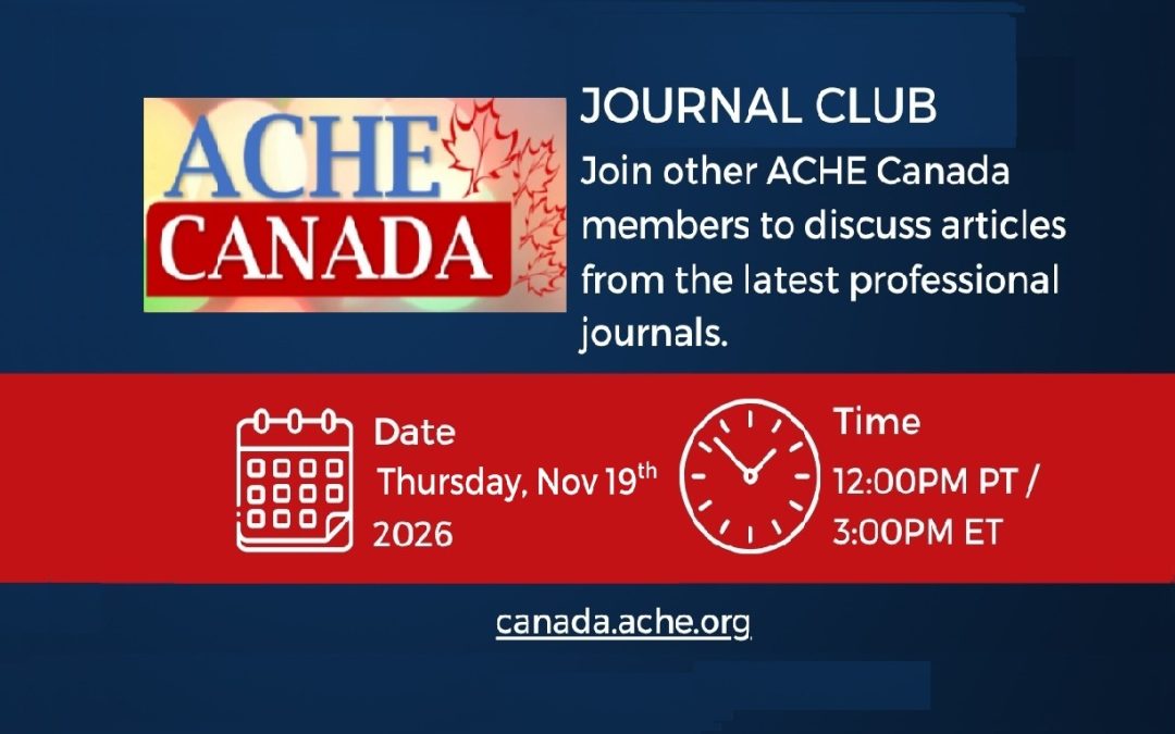 ACHE Canada Journal Club – November 2026