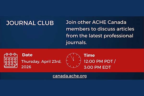 ACHE Canada Journal Club – April